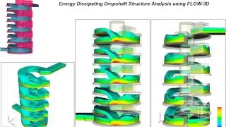 Energy Dissipating Drop Shaft Tower  | FLOW-3D HYDRO