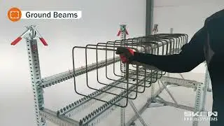 Ground Beam -  Reinforcement Assembly on the SKEW JIG System