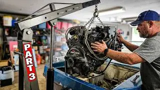 Upgrading To A New Flow Rite Live Well System Part 3- Replacing the MERCRUISER engine