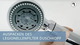 Legionellenfilter Duschkopf Safety Chrom - DUSCHVERBOT SOFORT VERHINDERN