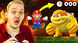Gottloser ZEITDRUCK in KAIZO Mario Bros U!