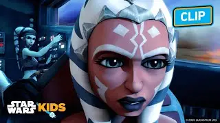 Ahsoka Cuts Off Ship's Power to Save Anakin 🫣 |  Star Wars: The Clone Wars | @StarWarsKids