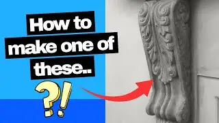 Casting a Victorian corbel in Roman cement.