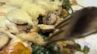 Zucchini Bake Recipe | Spinach, Mushrooms, Paneer & Feta | Step-by-Step #zuchinni #easyrecipe 