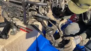 Front and rear driveshaft fix on the Suzuki King Quad 300