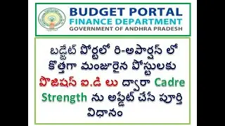 How to Update Position Id in AP Budget Portal