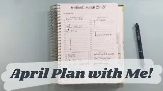 Small Business Plan with Me -- April || Go Getter Girl Planner || Etsy & YouTube Schedule