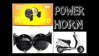 How to install power windtone horn in activa 3G