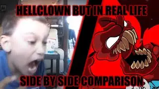 Hellclown But in Real Life Side by Side Comparison