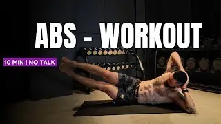 10 Minute No Talk Abs Workout at Home
