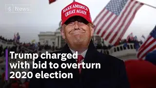 Trump charged with bid to overturn 2020 election results