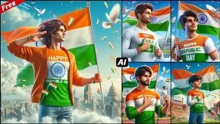 Republic day photo editing 2024 | 26 january photo editing | Bing image creator tutorial | Bing Ai