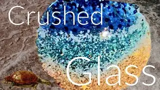 This Amazing Beach Tray is Made From CRUSHED GLASS and RESIN!  Full Tutorial!