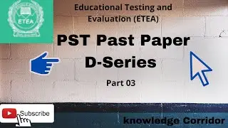 ETEA pst test part 03 D: Pst past paper Etea