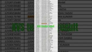 MY KVS primary teacher result declared on 19 October 2023 . finally selected for interview