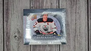 Pulled an Autograph card from 2021/22 Upper Deck Credentials NHL Hockey Hobby Box