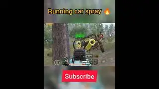 Running car spray🔥 | BGMI | mi11xpro #shorts #youtubeshorts #pubgshorts