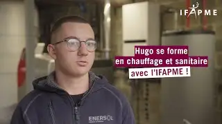 Hugo se forme en chauffage et sanitaire avec l'IFAPME !
