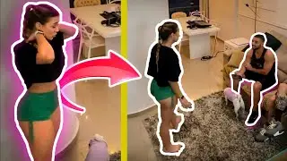 ELA PEDIU OPINIÃO DO SHORTINHO CURTO PRO PRIMO DO NAMORADO  😮 😯
