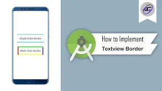 How to Implement Textview Border in Android Studio | TextviewBorder | Android Coding