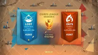 RoK. Osiris League s6. Qualifiers. LOST vs. O67S, :GG vs. R0FL and 80H! vs. F#ZT.