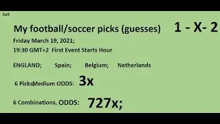 SA9 Betting Tips Predictions Sports Picks Football Soccer Statistics Wednesday March 17 Y2021