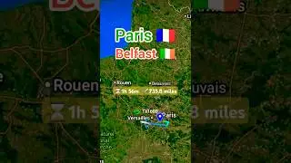 The Most Pointless Flight Route from paris to Belfast Ever Created #fly #trending #viral