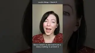 YIKES! 😱 Lanolin ALLERGY + vitamin D supplements #shorts