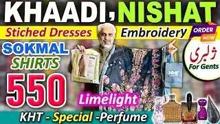 80%Off💯 Luxury Embroidered nishat | Stiched khaadi Limelight | perfiums | Shirts | zellbury jents🎉🔥