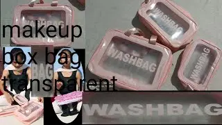 mekup bag 🛄👝#transparent #usefull || meri first voice hai || by mistake bhi hua hai halka 😣
