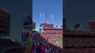 Flyover at Levi Stadium 49ers vs Chiefs