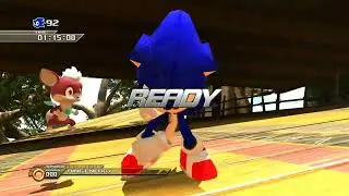 Sonic unleashed but sonic is saying WOOOOOO/WEEEEEEEEEEEEEE