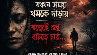 যখন সময় থমকে দাঁড়ায় 💔 | নিরাশার পাখি | Dark Bangla Sad Song