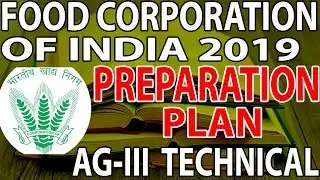 FCI-2019 AG-III TECHNICAL PREPARATION PLAN AND STRATEGY
