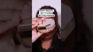 FENTY BEAUTY SETTING POWDER IS THAT GIRL! SET IT DOWN IN THE SHADE HONEY #fentyface #fentybeauty