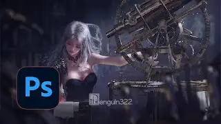 Digital painting timelapse - Telescope
