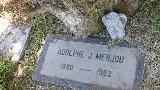 Actor Adolphe Menjou Actress Verree Teasdale Graves Hollywood Forever Cemetery LA CA June 22, 2023