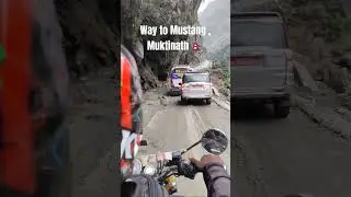 Way to Mustang, Muktinath on 30th September 🇳🇵 #adventure #ride #snow #mountains #bike #ytshorts