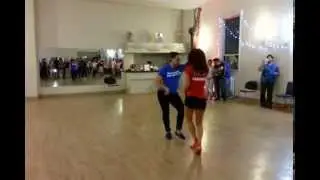 Geo and Kim (Araguacu) Bachata Demo at Dame Tu Bachata Social