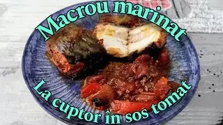 Macrou marinat la cuptor &icirc;n sos tomat