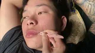 Part 613 PLUCK FACIAL HAIR, nhổ r&acirc;u cho chồng asmr
