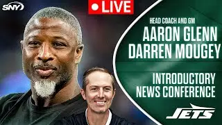 Aaron Glenn and Darren Mougey New York Jets Introductory News Conference | SNY