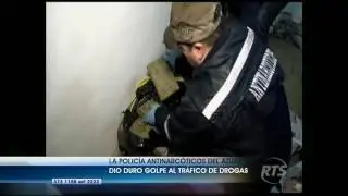 Duro golpe de la Polic&iacute;a antinarc&oacute;ticos al trafico de drogas en Cuenca