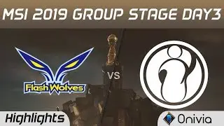 FW vs IG Highlights MSI 2019 Flash Wolves vs Invictus Gaming MSI Highlights by Onivia