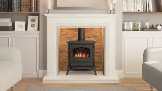 FLARE Canterbury Cast Iron Electric Stove | Classic Design & Realistic Flame Effect