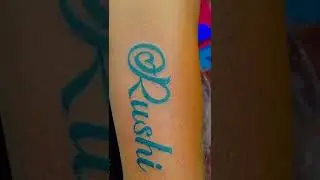 Rushi Name Tattoo/Nesh Tattoo's Baramati.