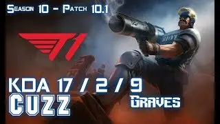 T1 Cuzz GRAVES vs ELISE Jungle - Patch 10.1 KR Ranked