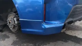 Scion tC / Toyota Zelas 2014-2016 King Fiber rear valences paint and install