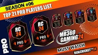 Top 21 Pro Player List in Real Cricket 24 Seasion 6 || RC24 Pro Player List #realcricket24 #rc24