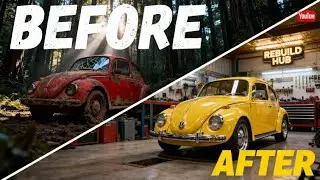 FULL RESTORATION OF A VOLKSWAGEN BEETLE | FROM RUST TO YELLOW